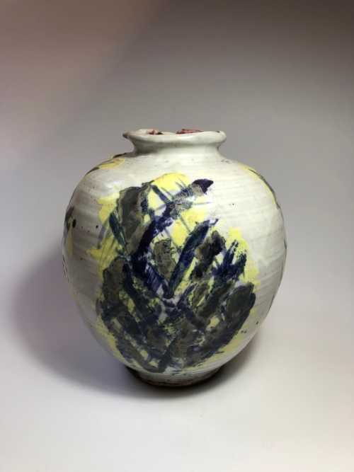 Michel Lanos grand vase boule dans l'esprit de COBRA – Image 2