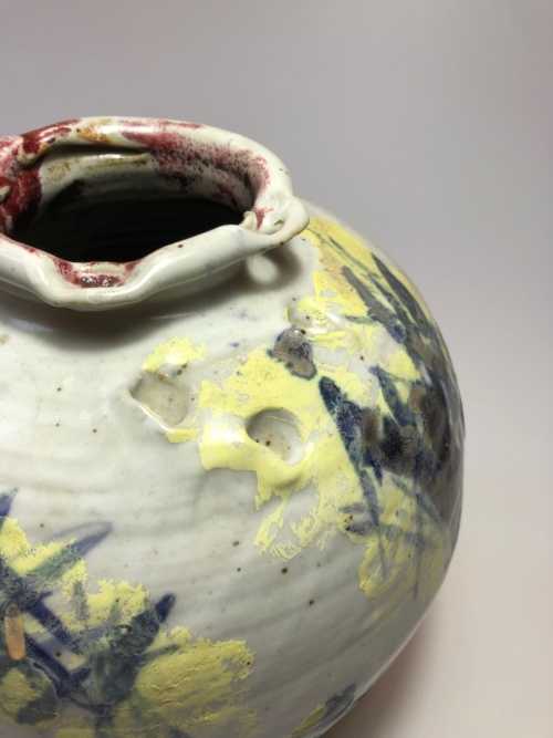 Michel Lanos grand vase boule dans l'esprit de COBRA – Image 3