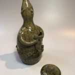 Jean Lerat bouteille anthropomorphe "Bacchus" La Borne circa 1950 – Image 3