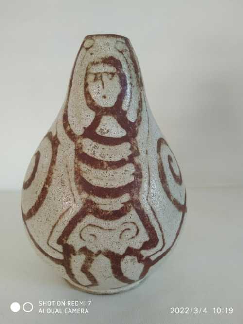 Accolay vase au décor primitif – Image 4