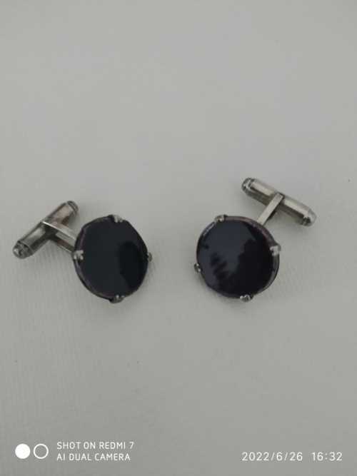 boutons de manchette , céramique violette – Image 4