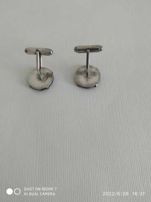 boutons de manchette , céramique violette – Image 2