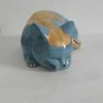 Fornasetti , chat turquoise et or, modèle original – Image 3