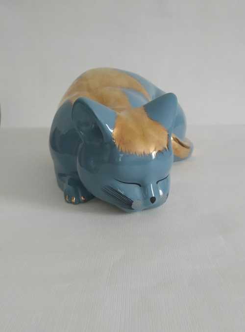 Fornasetti , chat turquoise et or, modèle original – Image 3