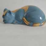 Fornasetti , chat turquoise et or, modèle original