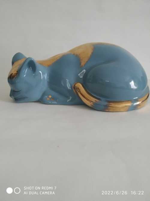 Fornasetti , chat turquoise et or, modèle original