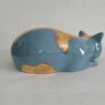 Fornasetti , chat turquoise et or, modèle original – Image 4
