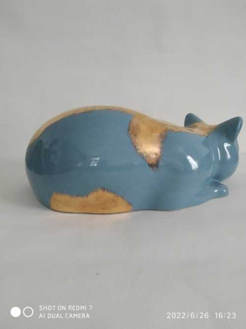 Fornasetti , chat turquoise et or, modèle original – Image 4