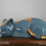 Fornasetti , chat turquoise et or, modèle original – Image 7