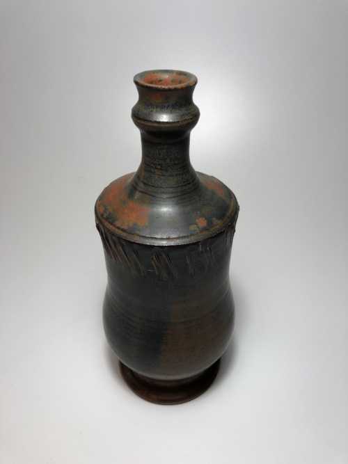 Daniel de Montmollin à Taizé vase bouteille grès – Image 2