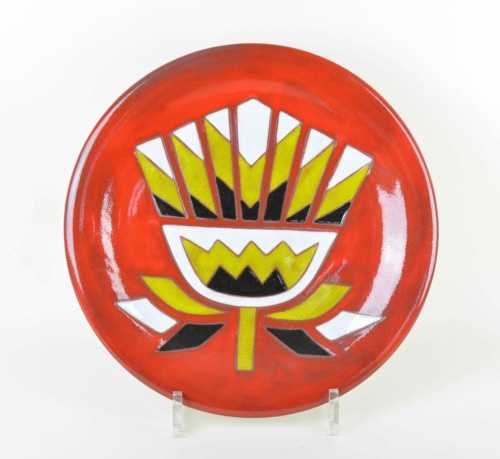 Jean Picart Le Doux, Plat à décor de fleur
