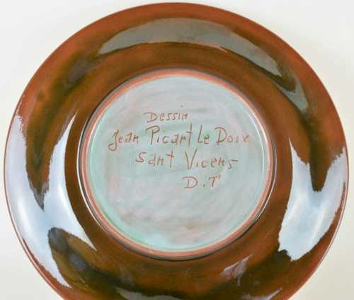 Jean Picart Le Doux, Plat à décor de fleur – Image 3