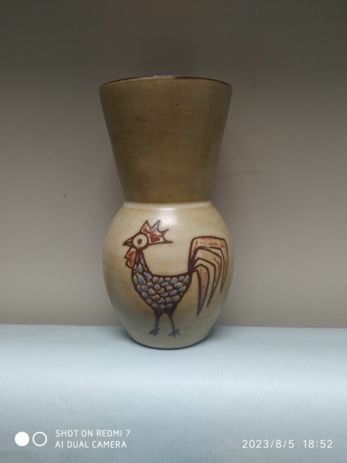 Olivier Petit vase aux motifs animaliers