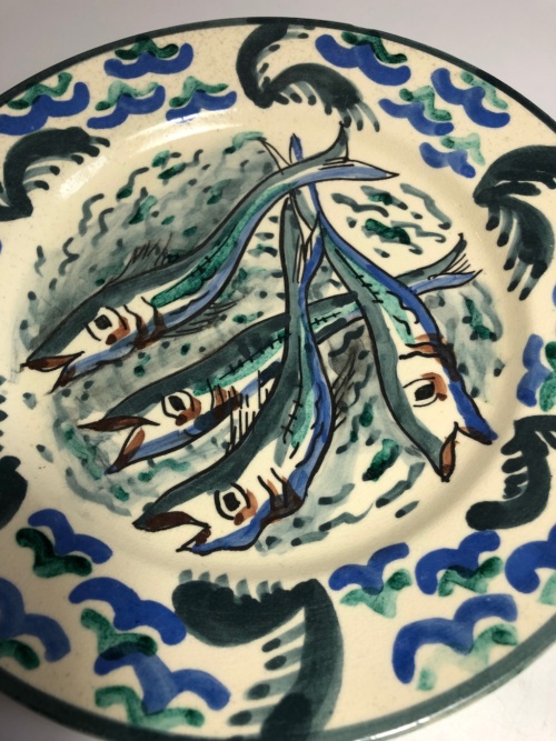 Atelier Lachenal rare assiette céramique d'après André Masson – Image 3