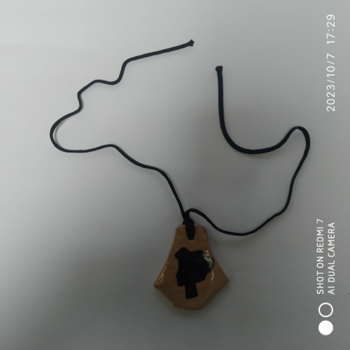 pendentif céramique "faux-bois" Vallauris , Grandjean-Jourdan – Image 2