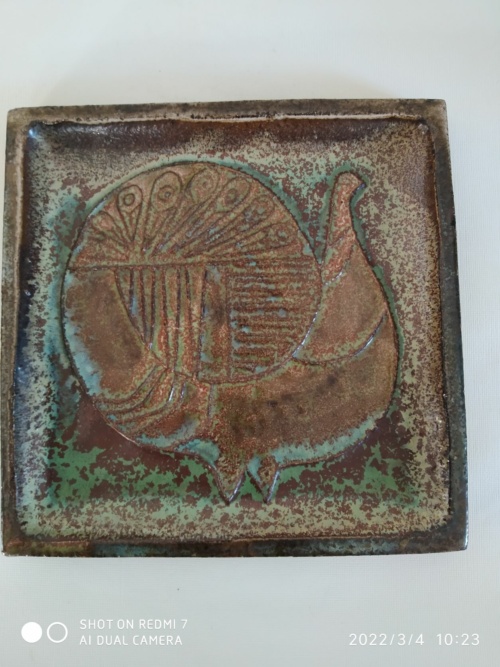 Roland Zobel , plat carré à l'oiseau