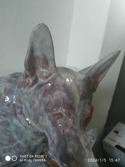 Louis Riché, les deux amis, importante sculpture animalière – Image 8