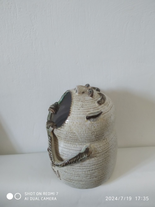 Marcel Giraud , dit Cardelle , Vallauris , grand vase à large ouverture, – Image 6
