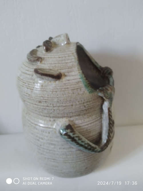 Marcel Giraud , dit Cardelle , Vallauris , grand vase à large ouverture, – Image 7