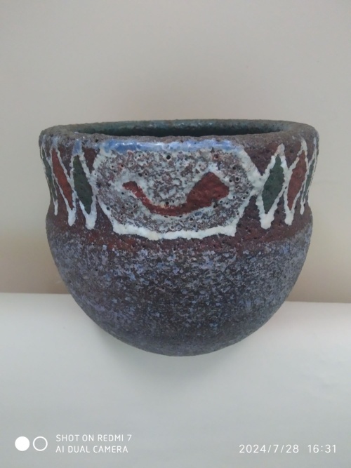 accolay, pot africaniste, décor géométrique – Image 2