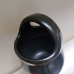 Pol Chambost , vase noir , à anse decentrée – Image 8