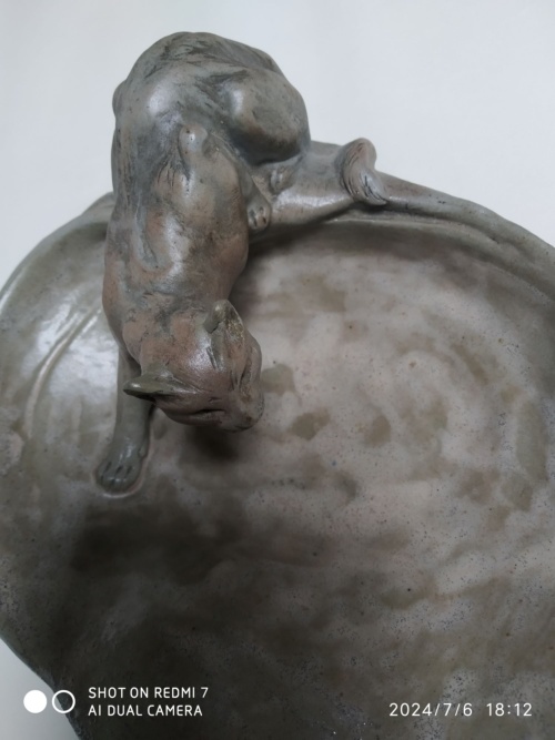 Charles Virion, pour Montigny-sur-Loing, chat guettant la souris – Image 10