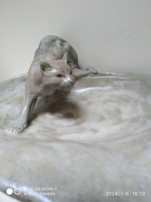 Charles Virion, pour Montigny-sur-Loing, chat guettant la souris – Image 2