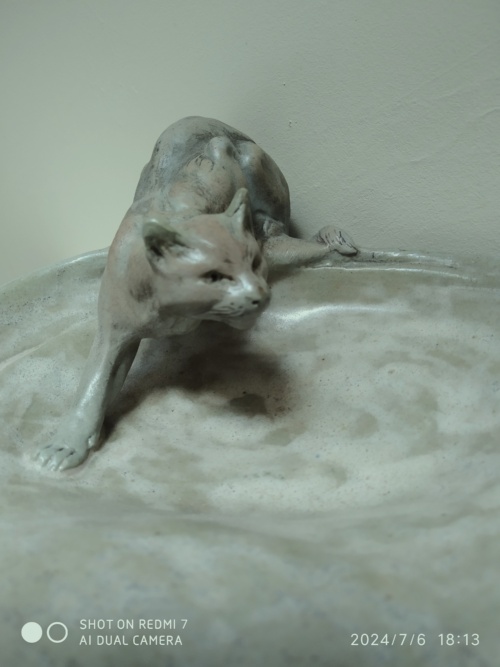 Charles Virion, pour Montigny-sur-Loing, chat guettant la souris – Image 5