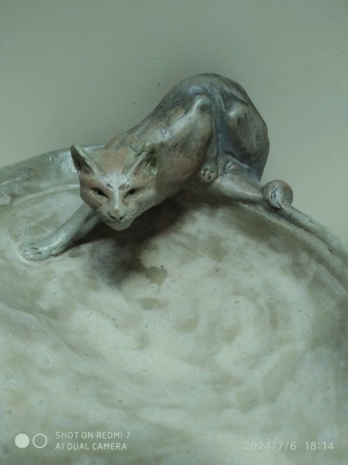 Charles Virion, pour Montigny-sur-Loing, chat guettant la souris – Image 6