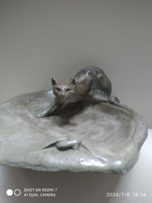 Charles Virion, pour Montigny-sur-Loing, chat guettant la souris – Image 4
