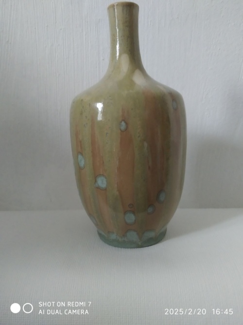 René Dénert vase en porcelaine de grès à couverte irisée – Image 2